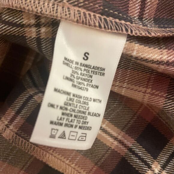 Aeropostale NWT Plaid Mini Shift Dress Sleeveless Small Academia Preppy - Picture 7 of 11